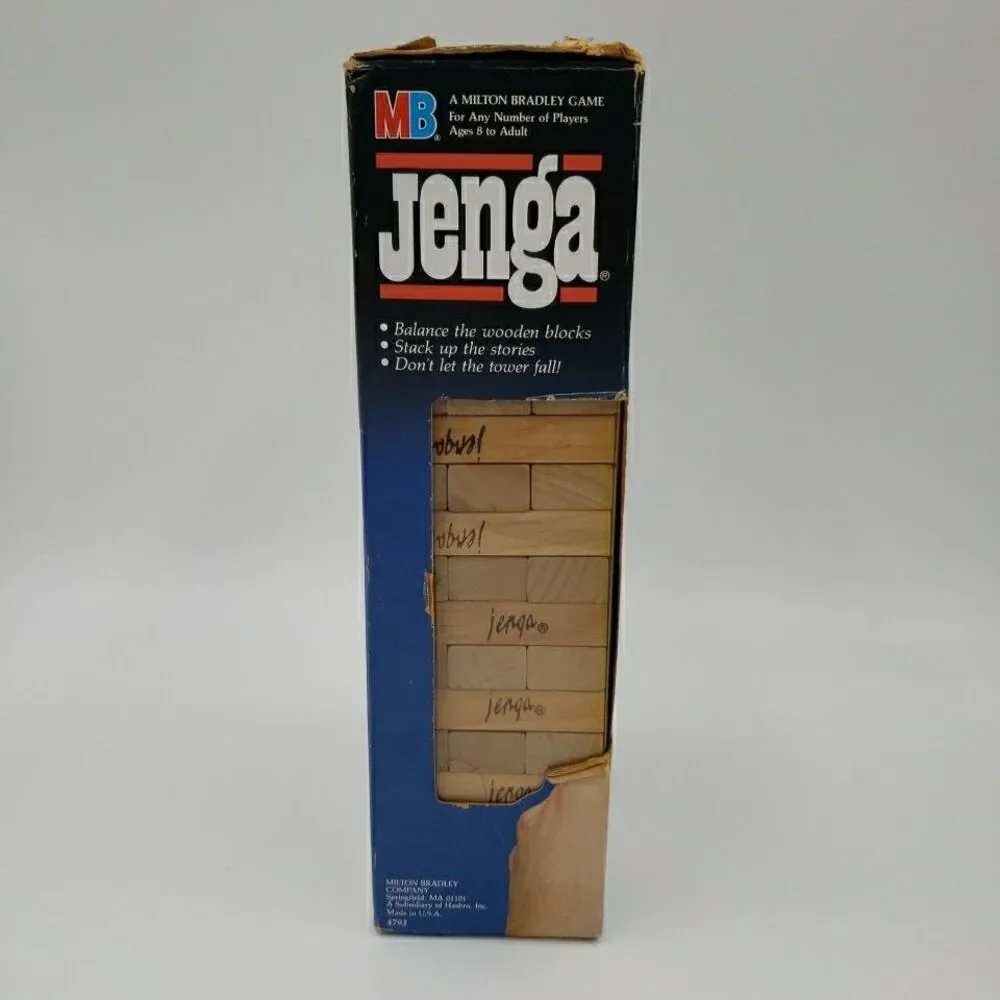 Milton Bradley jenga wood